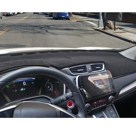 Center Console Dashboard Mat Pre-Cut Non-Slip Sunshield Sun Glare Protector Dash Carpet Pad Black Cover Compatible with Honda CR-V CRV 2017-2022