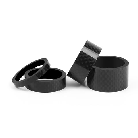 4pcs Carbon Fiber Road Bike MTB Headset Stem Washer Spacer Set Kit 5/10/15/20MM