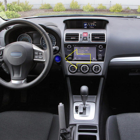 Blue Engine Push Start Button w/Ring Cover Trim For Subaru WRX STI Crosstrek BRZ