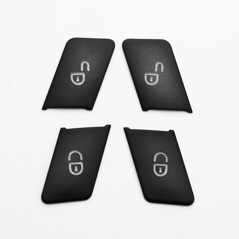 Black Door Lock Unlock Switch Cover Trim For Mercedes Benz C E Class W204 W212