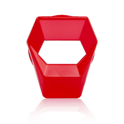 1.5" Red Diamond Aluminum Engine Start Stop Push Button Switch Ring Trim Cover