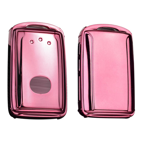 Pink Soft TPU Full Protect Remote Smart Key Fob Cover Case For Mazda 3 2019-2025