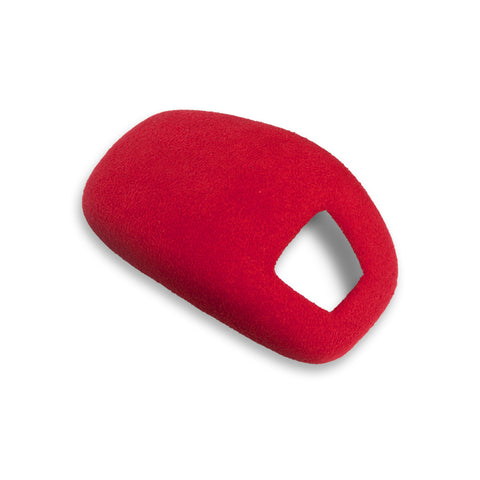 Red Alcantara Suede Leather Gear Shift Knob Cover For Porsche Panamera 2018-up