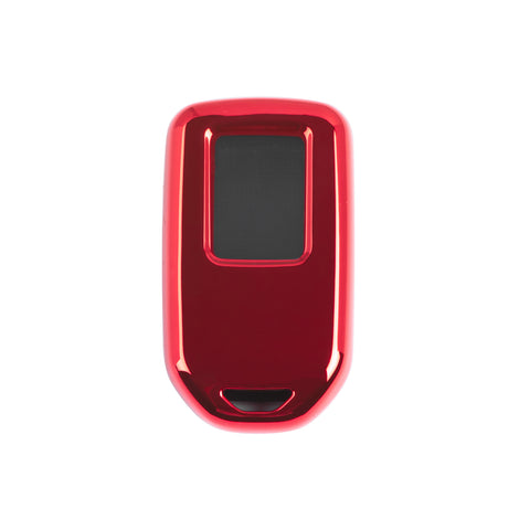 Red TPU Full Protect Smart Key Fob Cover For Honda Accord CR-V Civic 2015-up