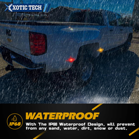 Smoked LED Fender Side Marker Light OE fit, Compatible with Chevrolet Silverado 3500 or GMC Sierra 3500 2001-2006, Sierra 1500 2500 HD 3500 HD or Silverado 1500 2500 HD 3500 HD 2007-2014