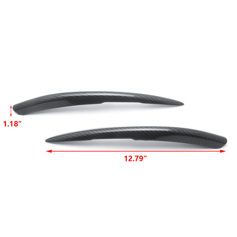 2pcs ABS Carbon Fiber Rear Fog Light Reflector Molding Trim For Honda Civic 2016 2017 2018 2019 2020 10th Sedan Decoration