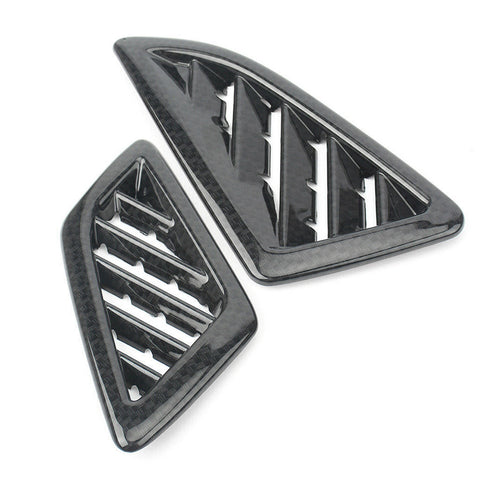 Carbon Fiber Look Dashbord ABS Air AC outlet Vent Cover Trim For Honda Civic 10th Sedan 2016-2020