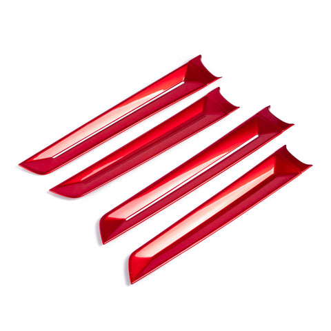 4x Sporty Style Red Side Door Strip Cover Trims For Honda Civic 11th Gen 2022