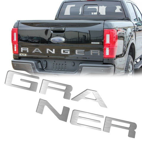 Matte Black / Red / White / Silver Rear Trunk Tailgate Vinyl Decal Insert Letter Sticker for Ford Ranger 2019