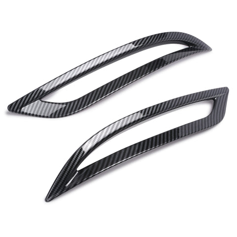 For Model 3 2017-2023 Carbon Fiber Look Rear Reflector Fog Light Bezel Cover