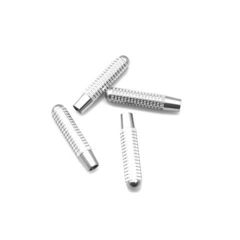 Bolt On Door Lock Knobs Pin Cover Trim Compatible with Mercedes Benz C E GLC GLE Class W205 W213 X205 W166 (Silver Aluminum) - 4PCS