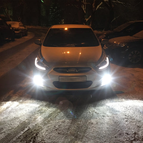 COB H3 LED Fog Driving Light Bulbs Conversion Kit 6000K White 60W High Power