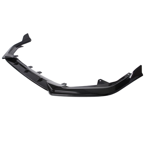 Front Bumper Lip Spoiler Body Kit Glossy Black For 2022+ Honda Civic 11th Sedan