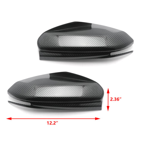 Carbon Fiber Pattern Mirror Covers Car Side Mirror Caps Rearview Mirror Covers for Honda Civic 2016 2017 2018 2019 2020