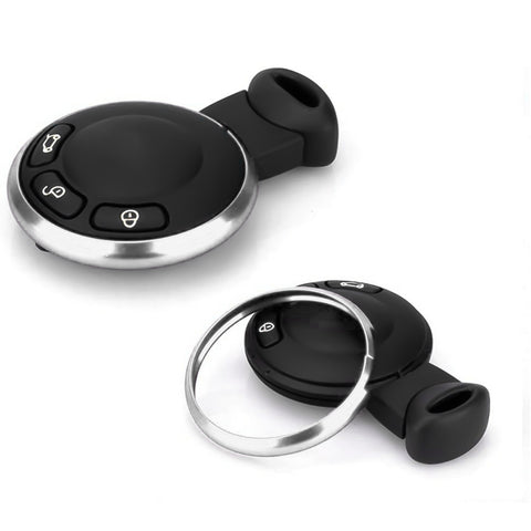 Silver Aluminum Remote Control Key Ring Rim Surrounding For Mini Cooper JCW R55 R56