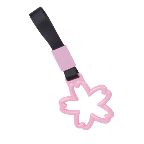 Pink Tsurikawa Handle Ring Sakura Shaped Japanese Car Warning Loop Decoration