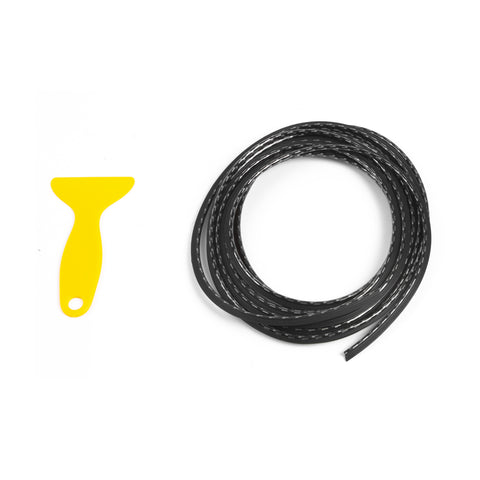 5M Carbon Fiber Texture Car Interior Door Gap Edge Line Strip Insert Decoration