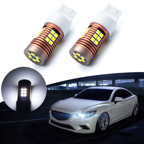 2x 30-SMD LED 7443 7440 7444NA Bulb for Brake Tail Stop Light Front Rear Turn Signal Lamp Parking Backup Reverse Light DRL Error Free