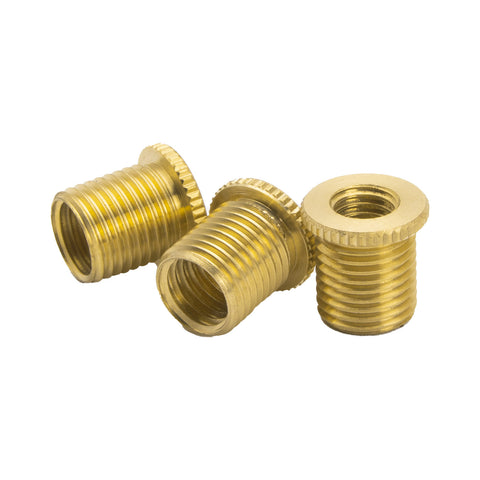 3PCS Gold Gear Shifter Knob Thread Adapter Nuts Insert Set M10x1.25/ M10x1.5/ M8x1.25