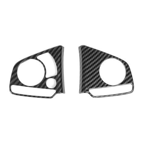 For Honda Civic 2016-2021 Carbon Fiber Texture Steering Wheel Button Cover Trim