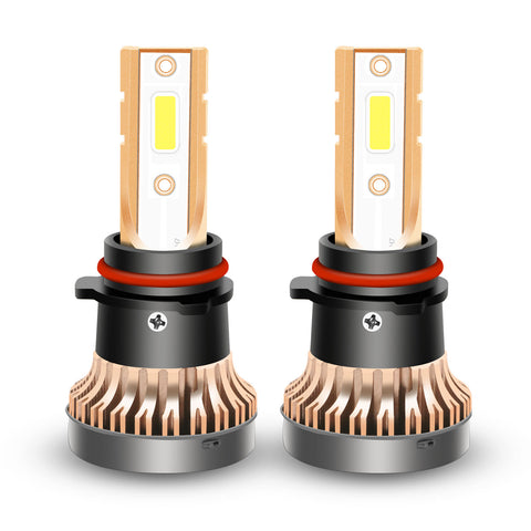 Set 2Pcs 60W LED Fog Light Bulbs Extremely Bright 3000K Ultra Amber PSX26W w/Fan