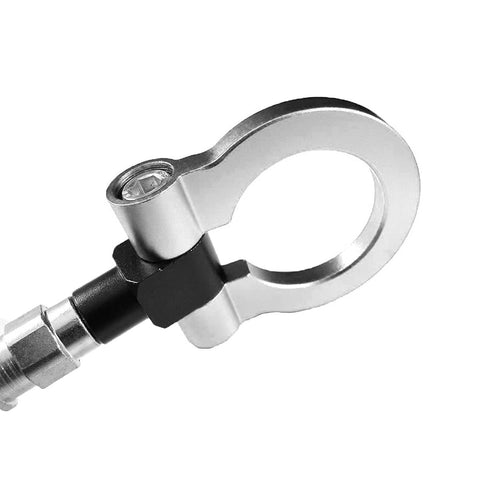 Set Anodized Alloy Silver Track Racing Style Tow Hook For Audi A4/S4 B8 2008-2019