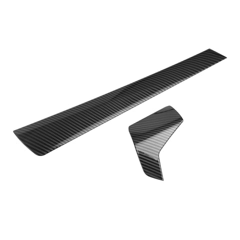 2X Interior Carbon Fiber Texture Dashboard Strip Trim For BMW G20 G21 2019-2021