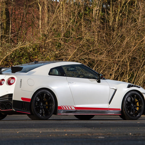 Xotic Tech Sport Racing Style Car Side Skirt Stripe Decor Vinyl Sticker, Red , Compatible with Benz C300 63 AMG( Size: 225 cm )