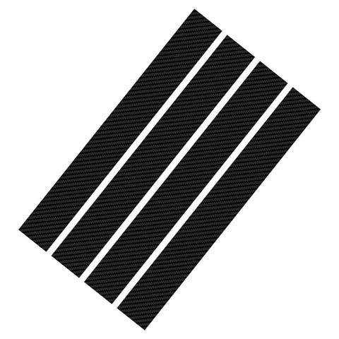 Carbon Fiber Look Hood Hash Mark Fender Racing Rally Stripes Sticker Vinyl Decal