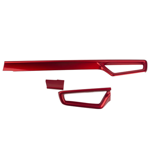 3X Sporty Style Red Side Dashboard AC Air Outlet Cover For Toyota Corolla Cross