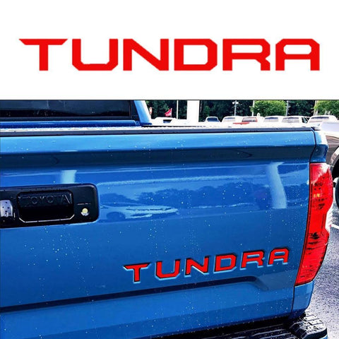 Gloss Black \ Brushed Aluminum Gold \ Brushed Aluminum Silver \ Matte Black\ Glossy Red Tundra Trunk Tailgate Decal Sticker For TOYOTA TUNDRA 2014- 2018