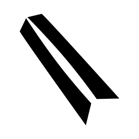 2pcs Matte Black Fender Side Vent Stickers Decor For Subaru WRX STI 2015-2021