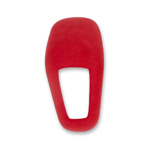 Red Alcantara Suede ABS Gear Shift Knob Cover Trim For Porsche Cayenne 2018-21