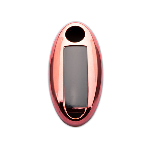 Black Soft TPU + Hard ABS Remote Smart Key Fob Shell Cover For Nissan 3 4 5 Buttons