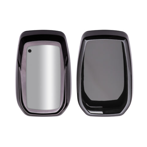 Black TPU Full Protect Remote Key Fob Cover For Toyota Land Cruiser 2018-2022