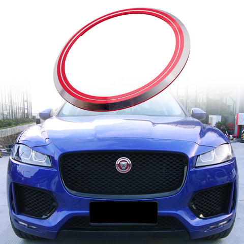 Blue/ Gold/ Red Aluminum Surrounding Decoration Ring for Jaguar F-Pace XE XF XFR XFR-S XJ XJR XJR-S Front Grille Feline Emblem