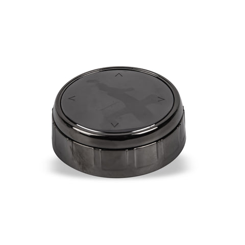 Console Multimedia Knob Switch Button Cover Trim Stickers Compatible with BMW 1 2 3 4 5 7 X1 X3 X4 X5 X6 7-Button iDrive (Black)