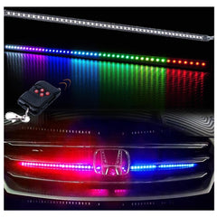 Universal 21" Remote RGB LED Scanning Knight Rider LED Strip Light for Hood Grille Grill