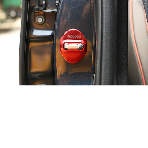 Door Lock Latches Buckle Protection Cover, Stainless Steel, Compatible with Honda Accord 2007-up(Red)