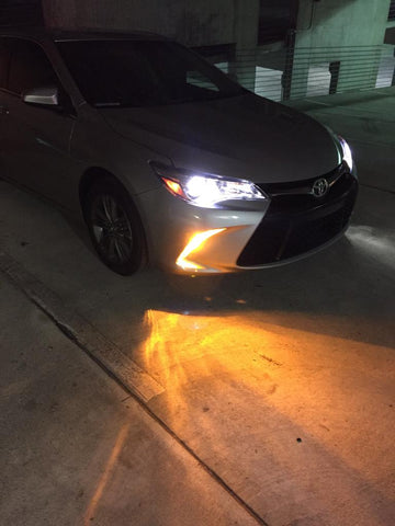 2x 7440 Dual Color Switchback White Amber LED Kit for DRL Turn Signal Lights NEW