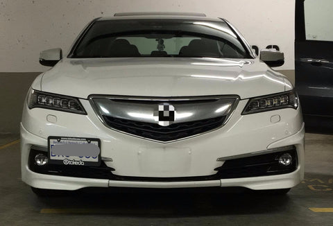 1 Set Front Tow Hook License Plate Bumper Mounting Bracket Relocator Holder Fit 2006-2008 Honda Fit Acura TL