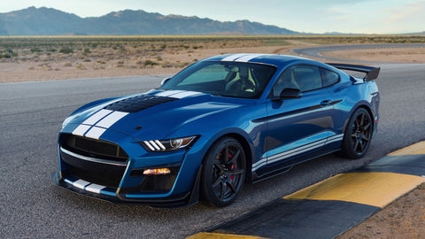 Double-dual White Sport Style Hood Roof Stripe Cover Trim For For Mustang 15-21