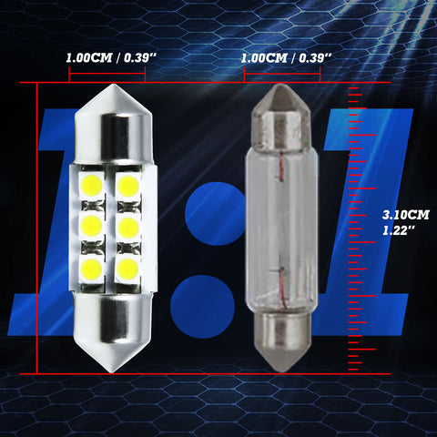 1992 - 2000 Lexus SC300 SC400 5-Light LED Full Interior Lights Package Kit Deal White\ Blue