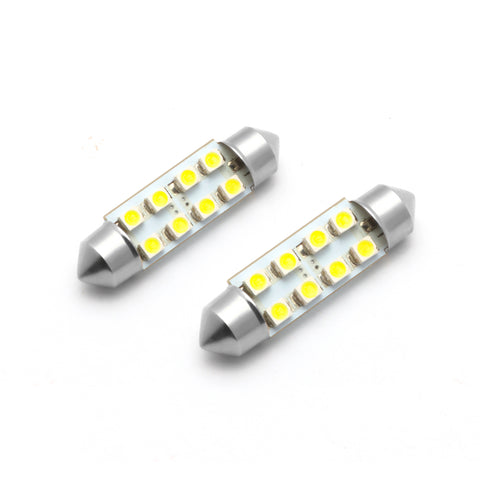 White 8-SMD Festoon 39mm 6411 578 LED Bulb Car Interior Dome Trunk Lights 6000K
