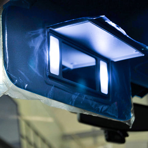 4pcs Xenon White / Ice Blue3-SMD 6641 Fuse LED Replacement Bulbs For Visor Vanity Mirror Lights Package Fit