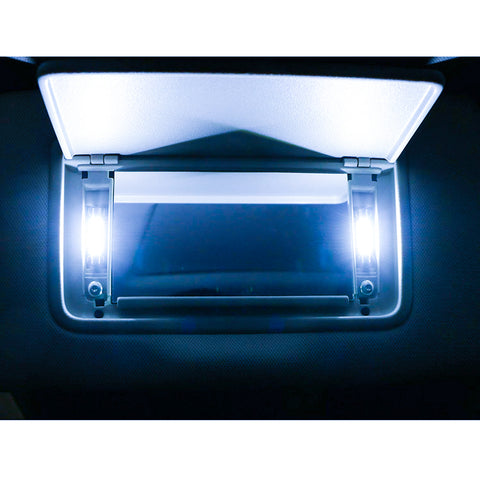 4pcs Xenon White / Ice Blue3-SMD 6641 Fuse LED Replacement Bulbs For Visor Vanity Mirror Lights Package Fit