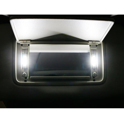 4pcs Xenon White / Ice Blue3-SMD 6641 Fuse LED Replacement Bulbs For Visor Vanity Mirror Lights Package Fit