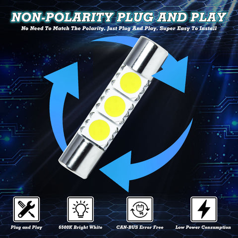 White Interior LED Lights Kit for Honda Civic 2016 2017 2018 2019 2020 2021,Super Bright 6000K LED Map Dome Cargo Trunk Vanity Mirror Light Bulbs Replacement Interior Package and Install Tool