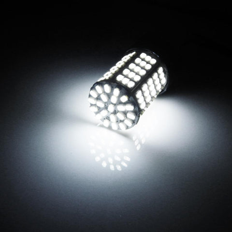 4x 3000K High Power White\ Amber 1156 7506 7507 127-SMD LED Bulbs For Turn Signal Light