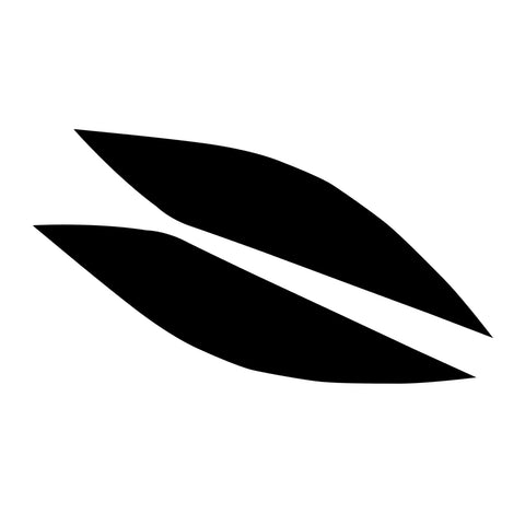 Styling Headlight Eyebrow Eyelid Cover Trim Decal Overlays Sticker for Chevy Corvette 2014-2019, Glossy Black / Glossy Red / Glossy White